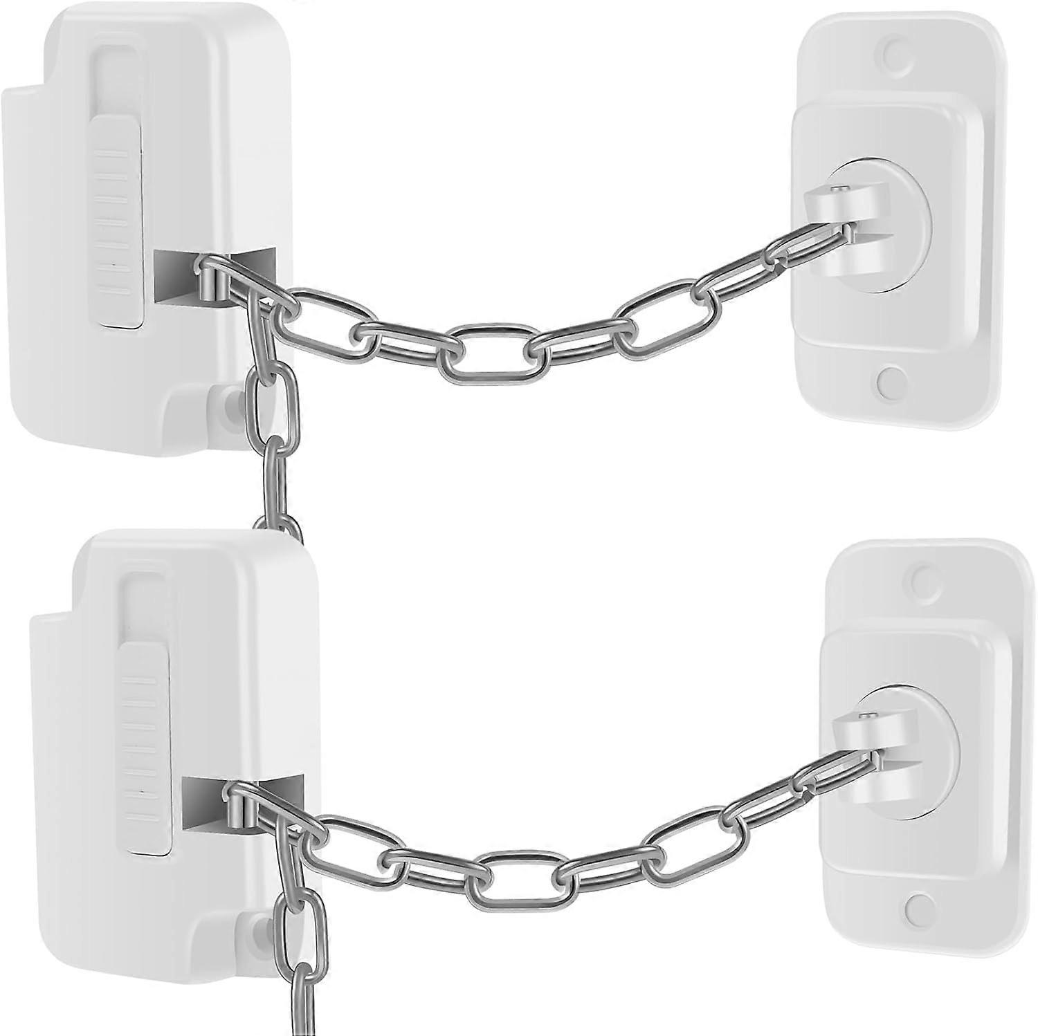 2Pcs Child Safety Window Opening Restrictor, Window Safety Lock to Protect Children Pets, with 8 Adjustable Fixing Screws