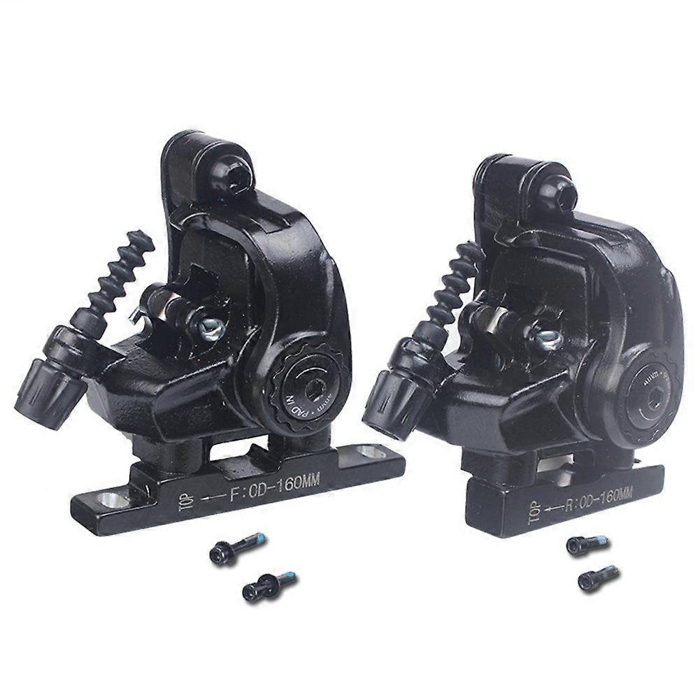 Road Bike Disc Brake Flat Mount Mechanical Dual Side Actuation Caliper 160mm Front Rear Bicycle Cl