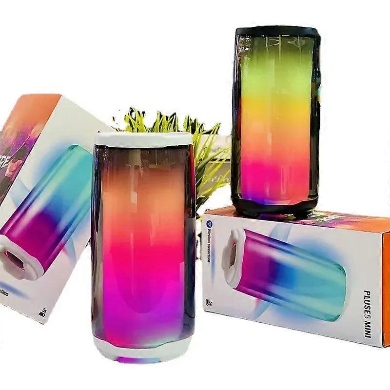 5 Family K Song Bluetooth Speaker Column RGB Light Boombox Outdoor Waterproof Subwoofer With Mic Music Box Audio Components