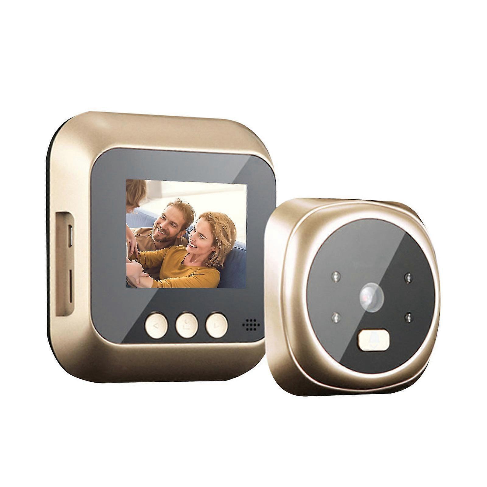 Digital Door Viewer 2.4 Inch 720p Lcd Screen Infrared Night Vision 160 Degree Lens View 4 Aaa Battery (excluded)