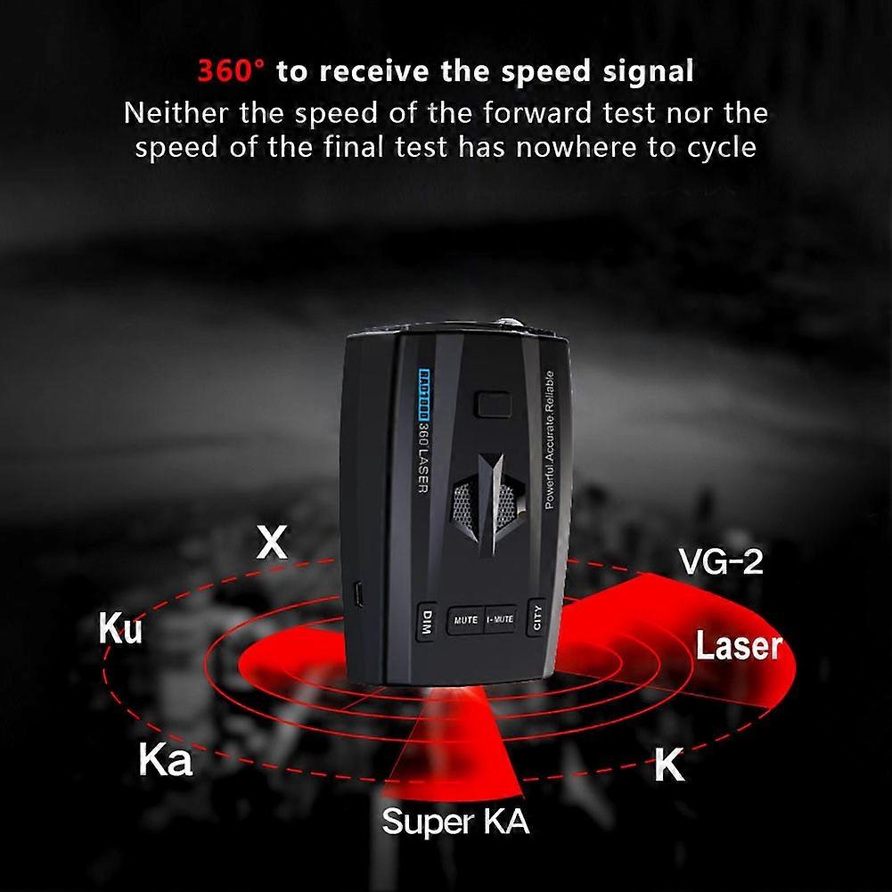 Full-Band Monitoring Radar Speed Alert Car Radar Speedometer Alarm Warning Radar Laser Detector Flow Velocity Automobile Parts