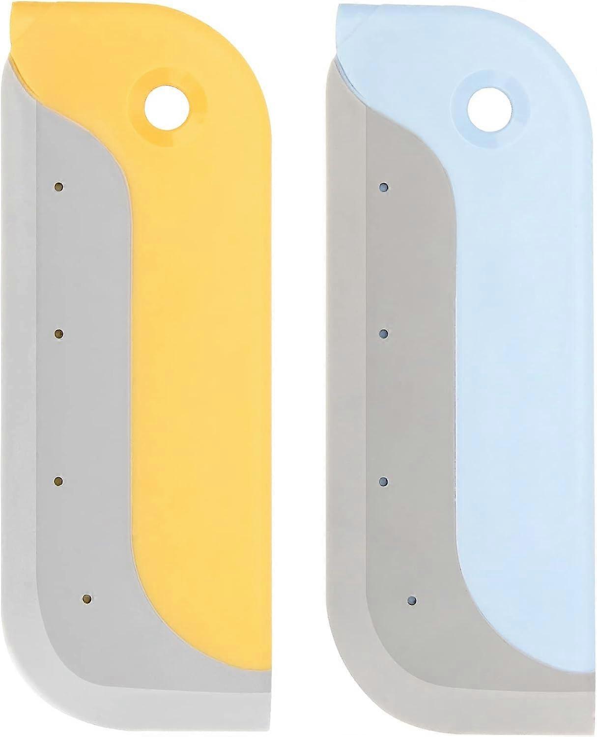 2 Pack Small Silicone Squeegees,  Mini Silicone Squeegee for Windows Shower Squeegee