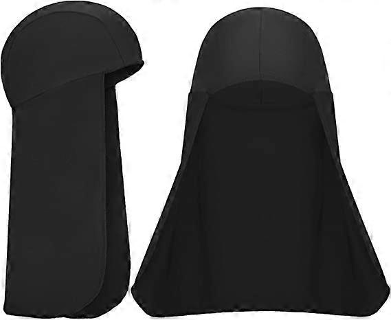 2-Pack Cooling Skull Hat Elastic Visor Neck Guard