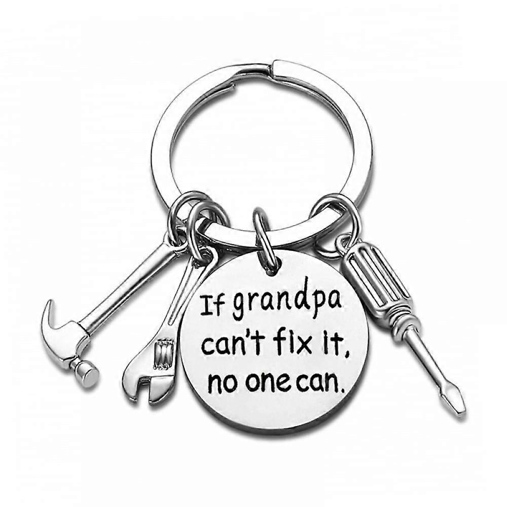 Uncle Gifts Funny Uncle Keychain Birthday Gift for Uncle Key Chain Uncle Keyring Fathers Day Uncle Gift (If uncle can't fix it, no one can)