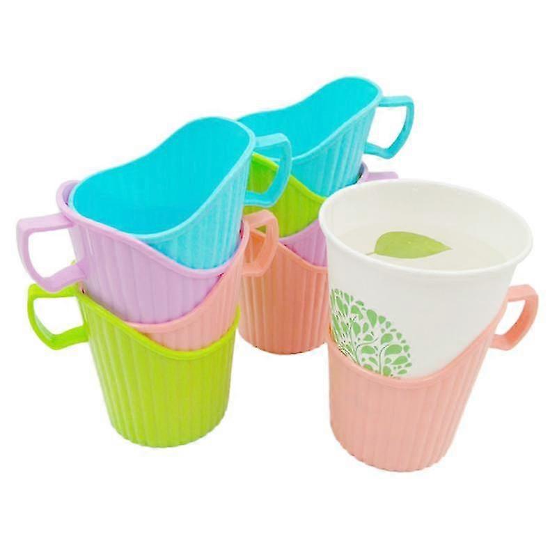 Hot Handle Design Durable Candy Color Non-slip Anti-scalding Abs Plastic Disposable