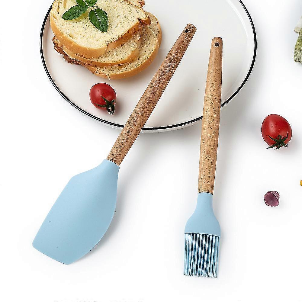Baking Tools 2 Piece Silicone Oil Brush Kitchen Set Cake Cream Spatula Scraper Kitchen Cooking Tools Kitchenware