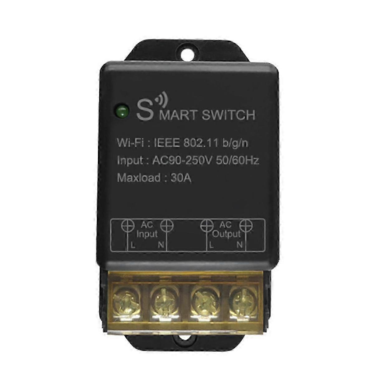 Home Wifi Switch 30a Ac90-250v Wireless Remote Control On Off Diy Circuit Breaker Works With Alexa Home