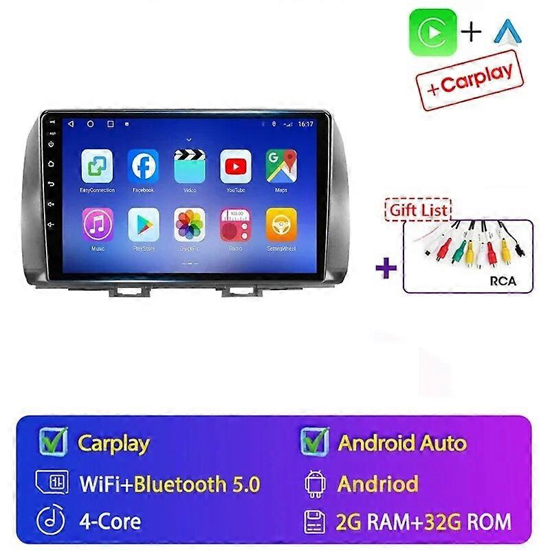 Android 13 Car Multimedia Player For Toyota BB 2 Daihatsu Materia 2005 2006 - 2016 Autoradio GPS Navigation Video Radio Stereo