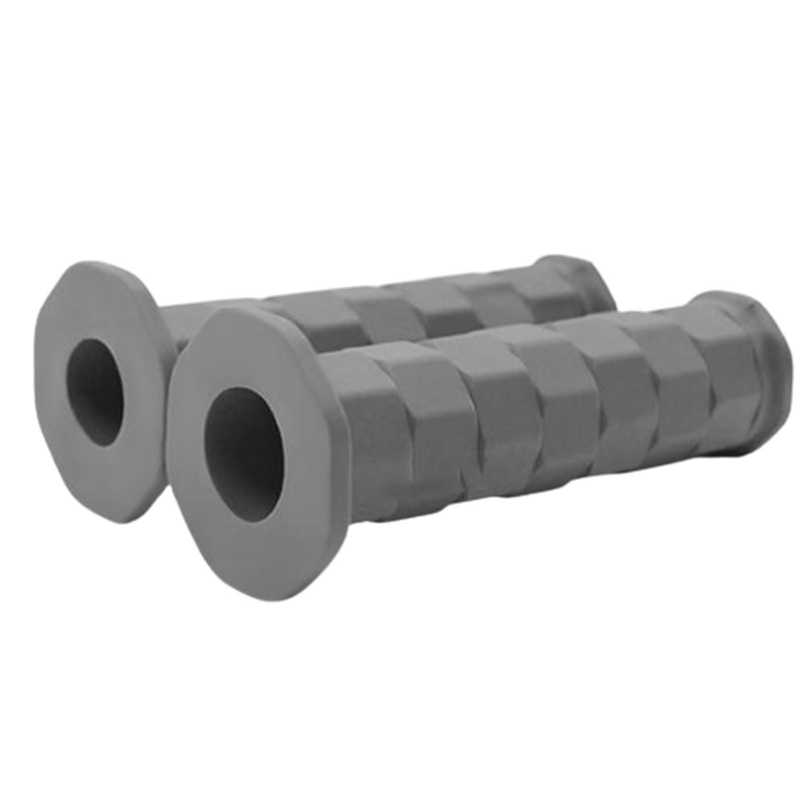 2Pcs Soft Comfortable Rubber Motorcycle Handlebars Motorbike Modified Accessory