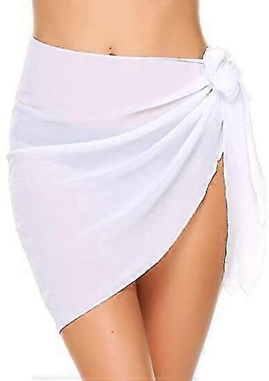 Baddräkt för kvinnor, strandöverdrag, halvtransparent sarongbaddräkt