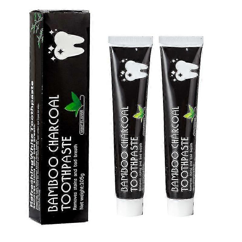 2x Activated Bamboo Charcoal Toothpaste Teeth Whitening 105g-yky