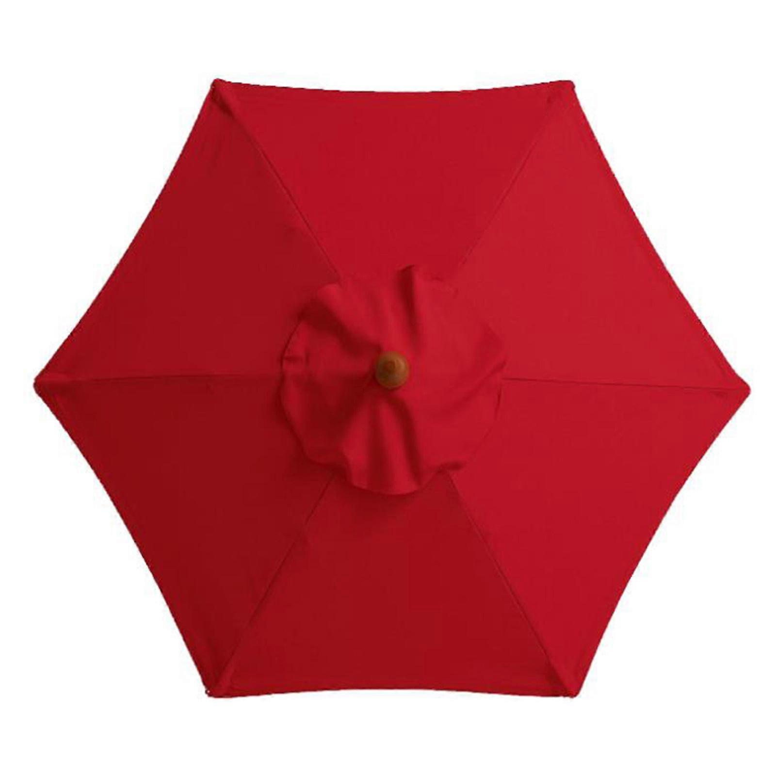 Plerile Terrassenschirm Ersatzdach – Für 6-Rippen/8-Rippen Schirme, 2m/2,7m/3m, UV-Schutz