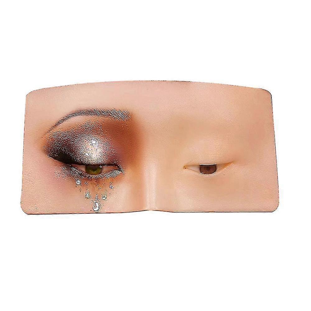 Makeup Practicing Aid Model Face Eyes Make-up Mannequin Silicone Board For Cosmetologist