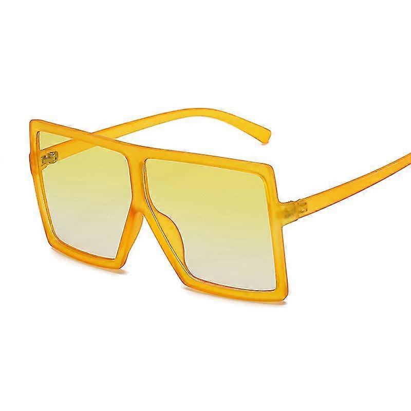 Oversized Shades Zonnebril Vrouw Zwart Fashion Square Big Frame Zonnebril Vrouwelijke Vintage Retro Bril Unisex Oculos Feminino