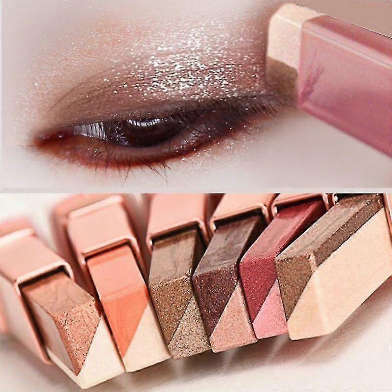 Gradient Two-color Spiral Eye Shadow Stick Long Lasting Eyeshadow Palette Waterproof Eye Makeup Cosmetics Easy To Use Ns2