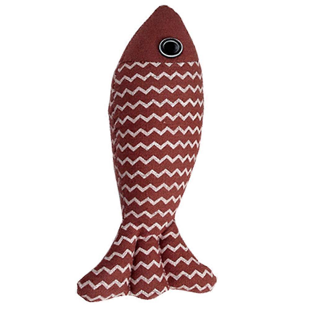 catnip toy indoor cat cute fish fluffy cat toy soft plush calming pillow catnip toy