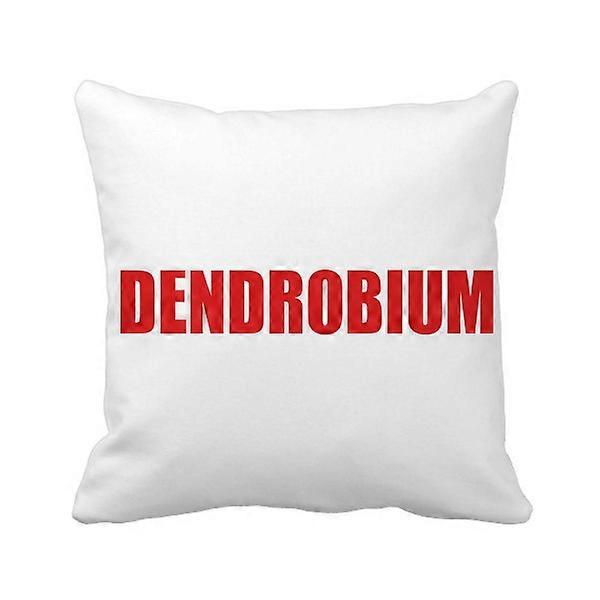 Dendrobium Flower Red  Throw Pillow Square Cover