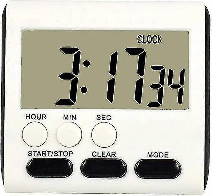 Multifunction Timer Baking Timer Electronic Reminder Kitchen Timer 2 Pieces Black A