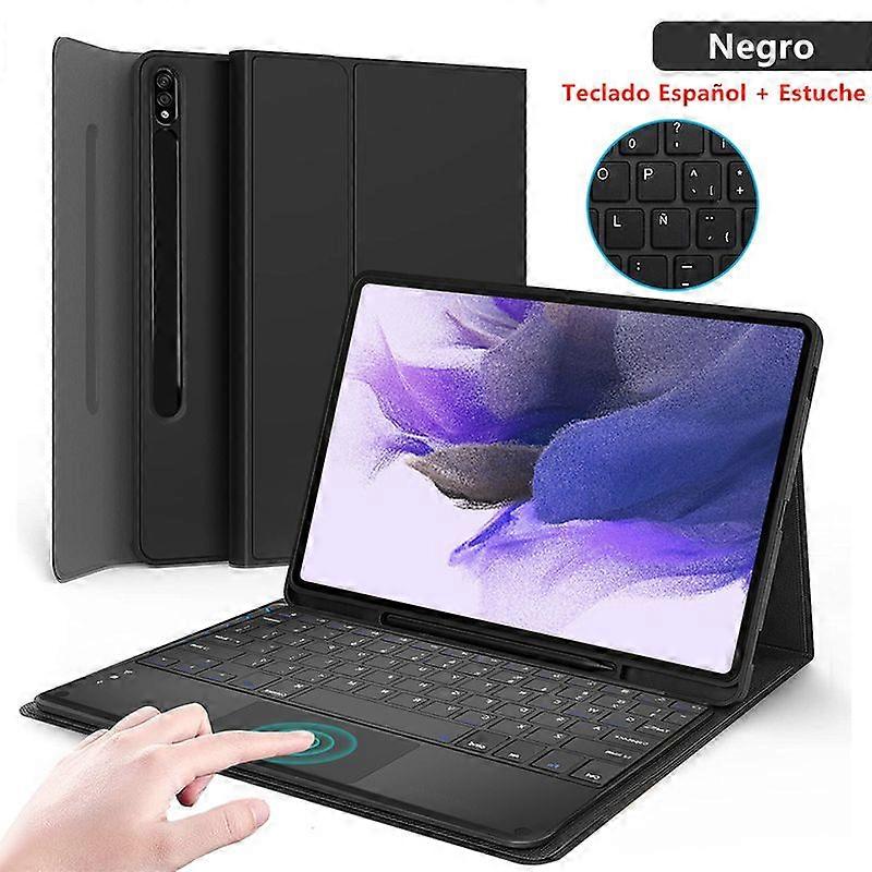 Keyboard compatible for Samsung Galaxy Tab S9 Ultra Plus Bluetooth Wireless Keyboard Case Tablet Cover S7 S9 FE S8 Plus Ultra S6 Lite A8 Computer Cov