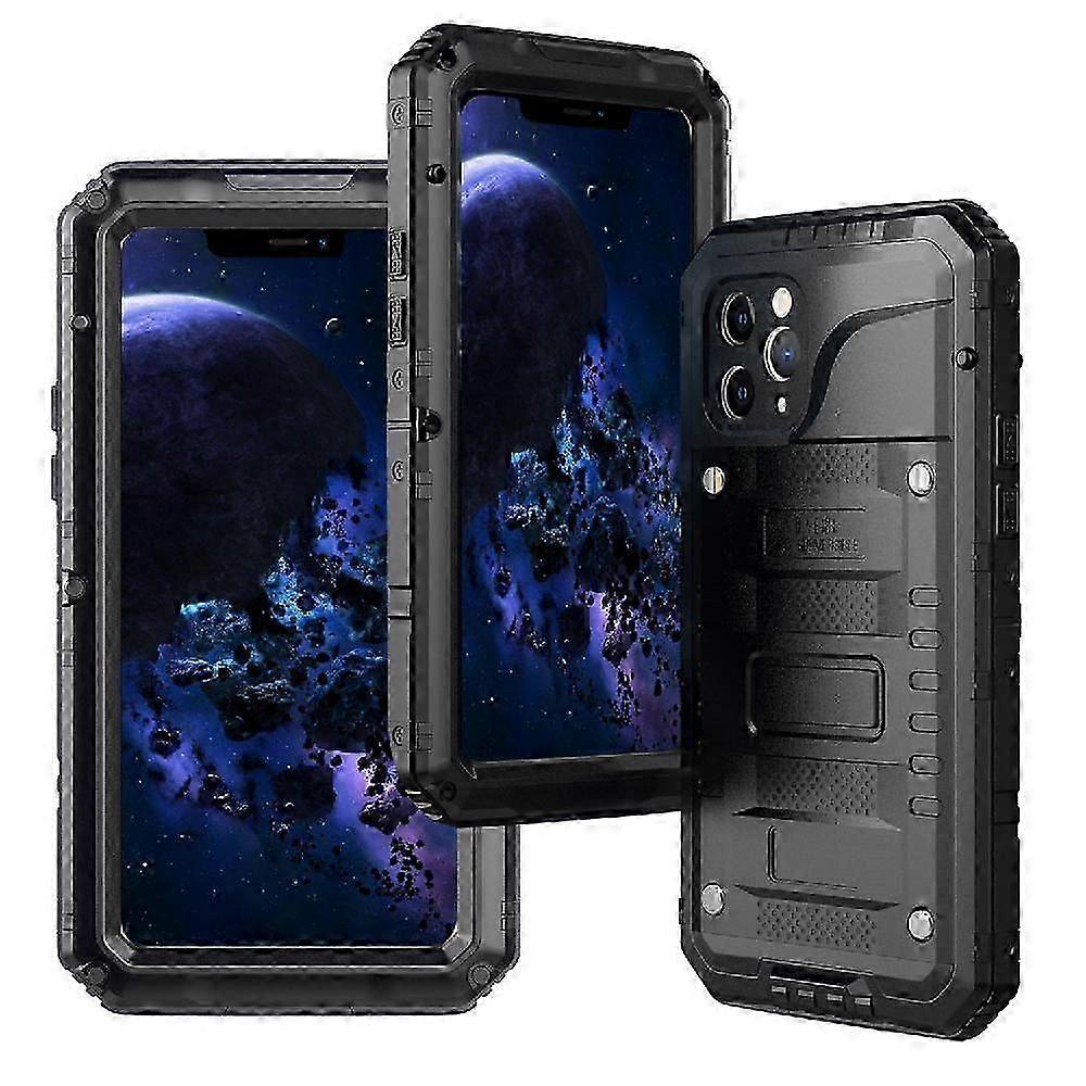 Waterproof Case For IPhone 11 Pro 12FT Military Shockproof Heavy Duty Durable Metal Full Body Waterproof Built IP68 Waterproof Full