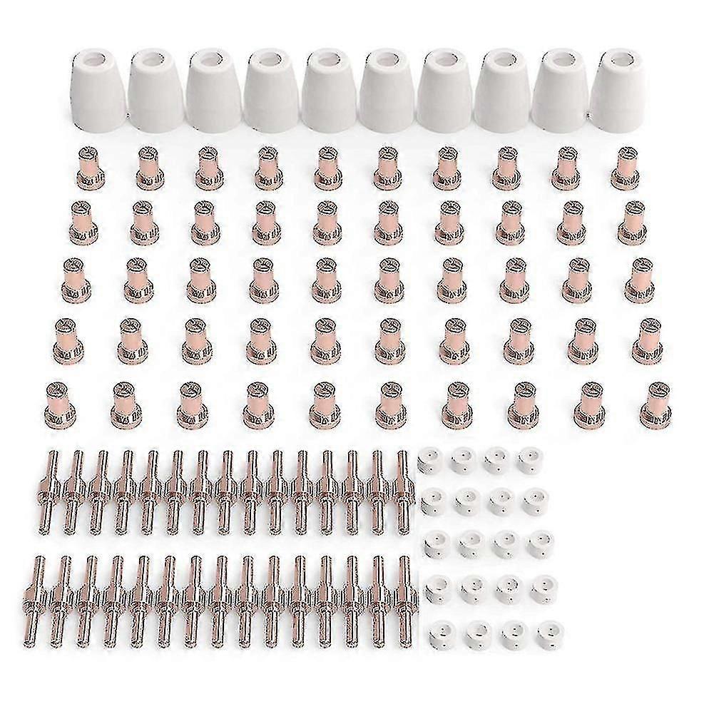 110 Pcs Plasma Cutting Consumables Fit Cut 40 50 With Plasma Cutter Torch Pt31 Lg40