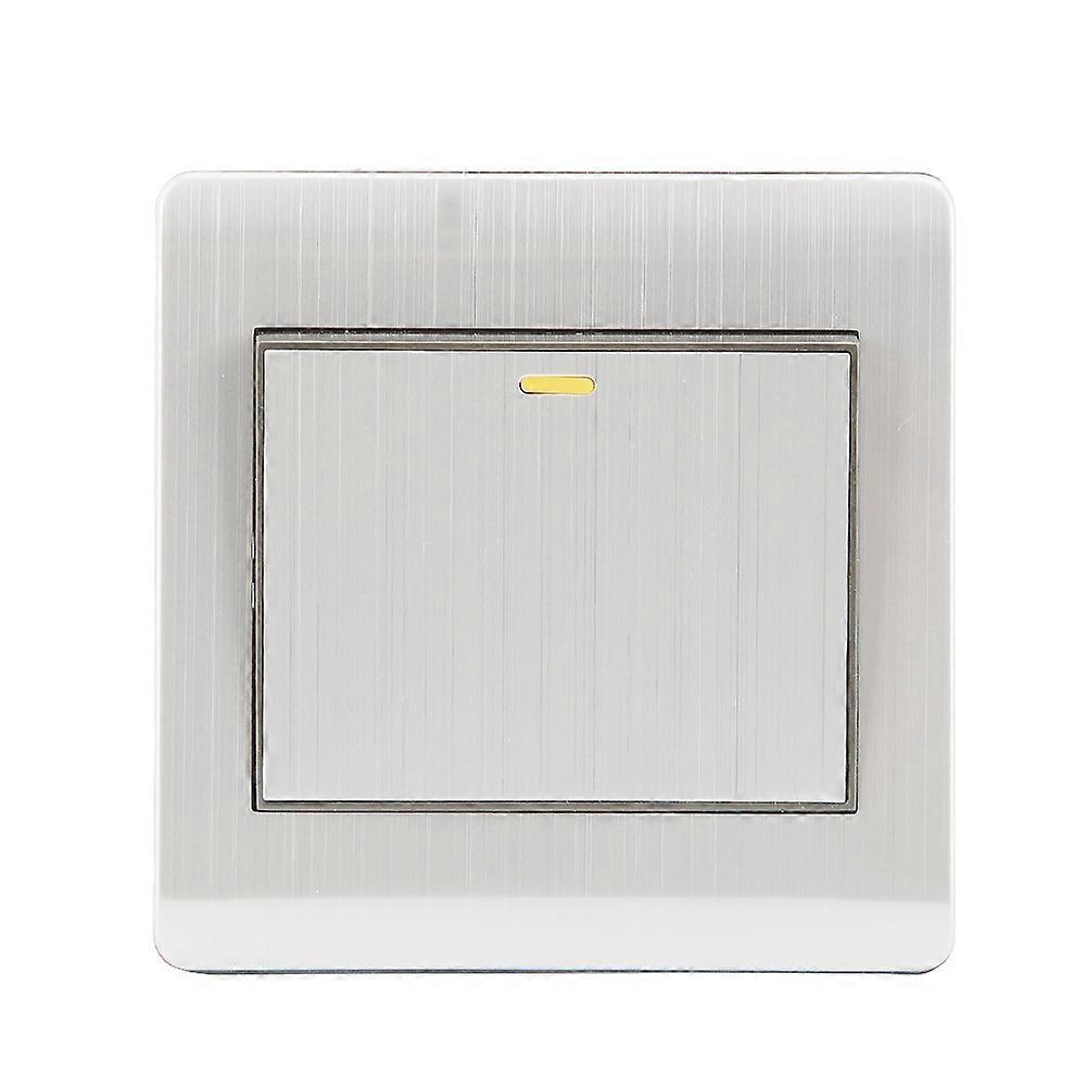 Multi-functional Wall Socket Stainless Steel Brushed Socket Wall Plug Socket (Single Control)