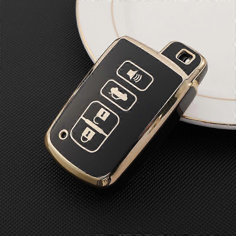 4 Buttons Car Key Case Cover For Toyota Camry Corolla RAV4 Highlander Avalon 2015 - 2017 Smart Control Protector Shell Holder