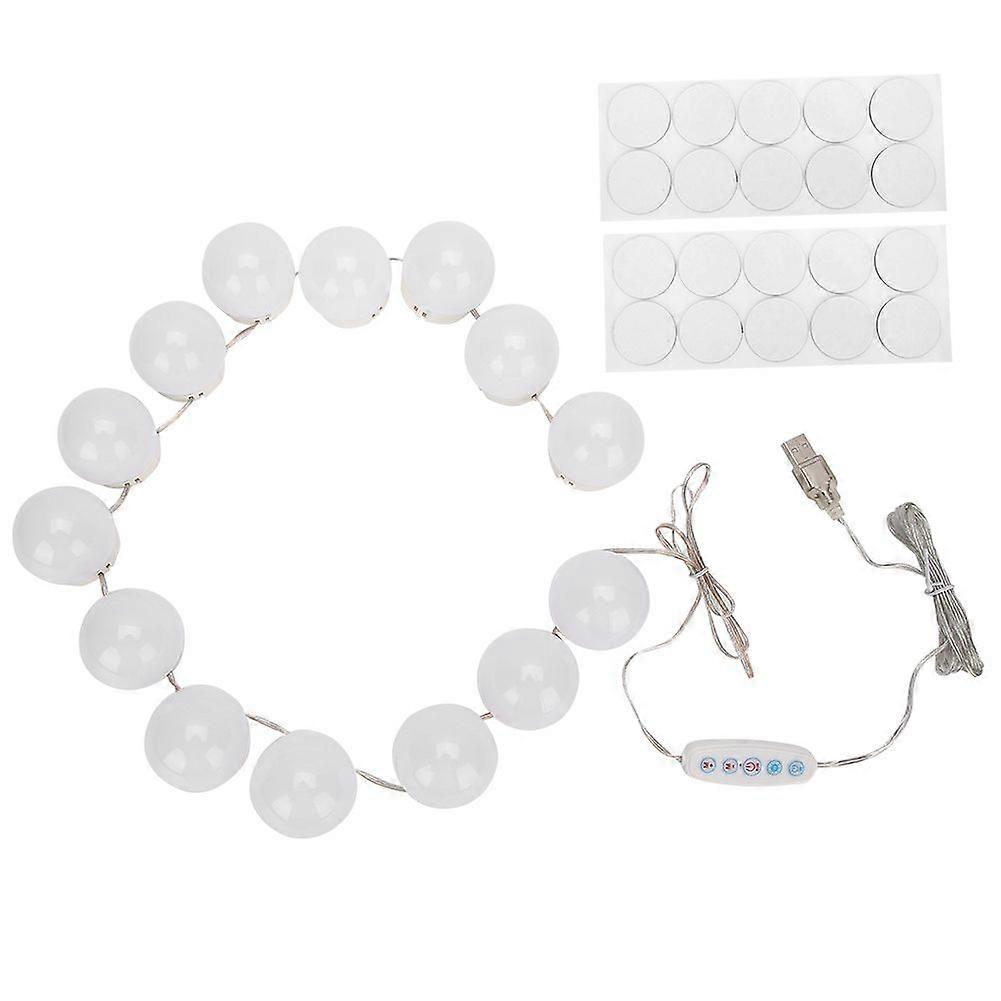 LED Makeup Mirror Bulb USB Charging Dressing Table Light DimmerSwitch Vanity Light