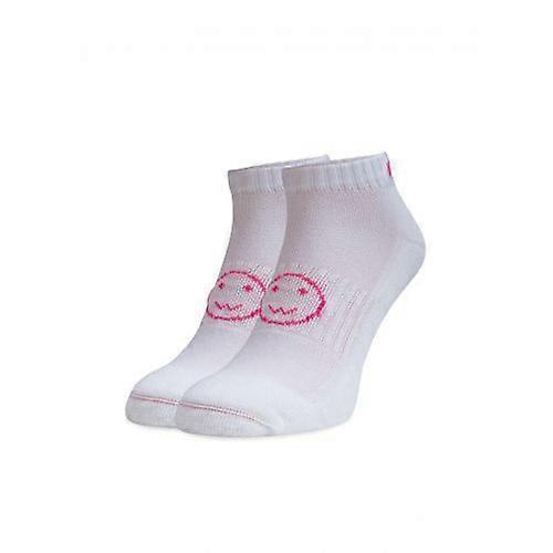 White with Pink Trainer Sports Socks, Running Socks, Gym Socks, Netball Socks