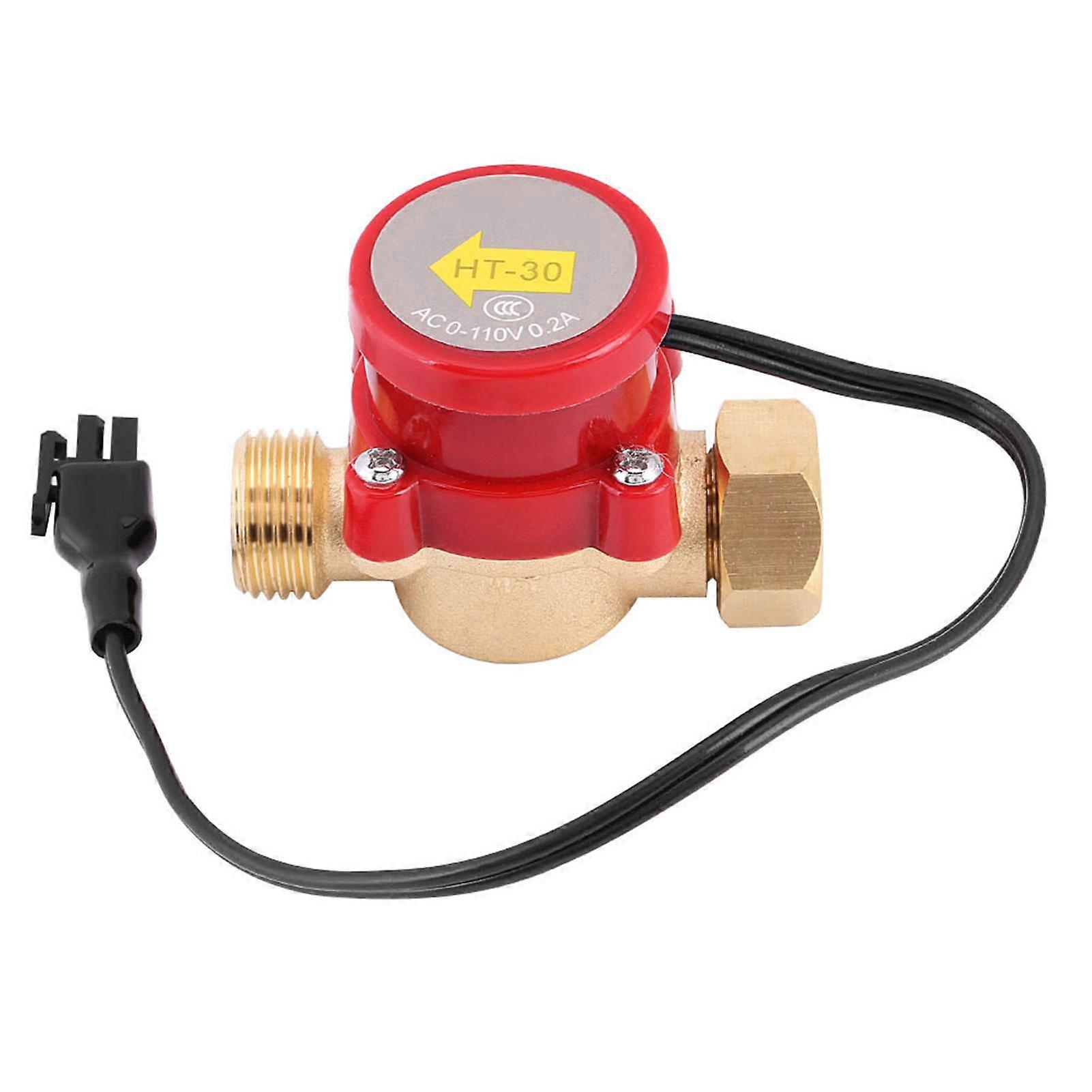 G1/2 Thread Water Flow Sensor Switch Pump Control for Laser Machines, Durable 1pc Liquid Flow Detector