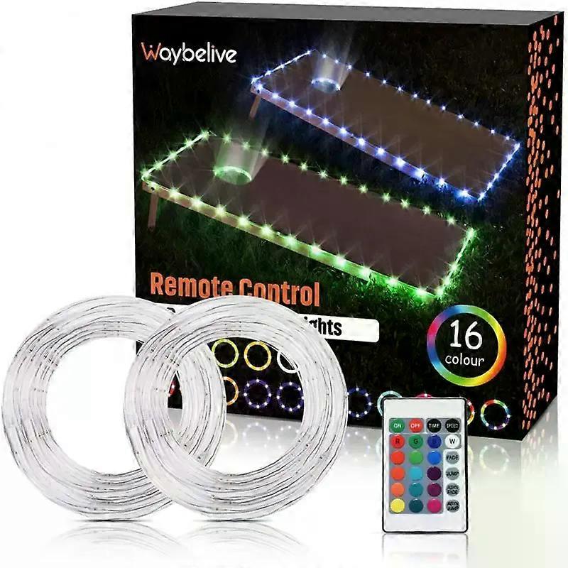 16 Color Rgb Edge Durable Rgb Color Changing Variable Lighting Mode Waterproof For Cornhole Board Cornhole Led Lights Led Light