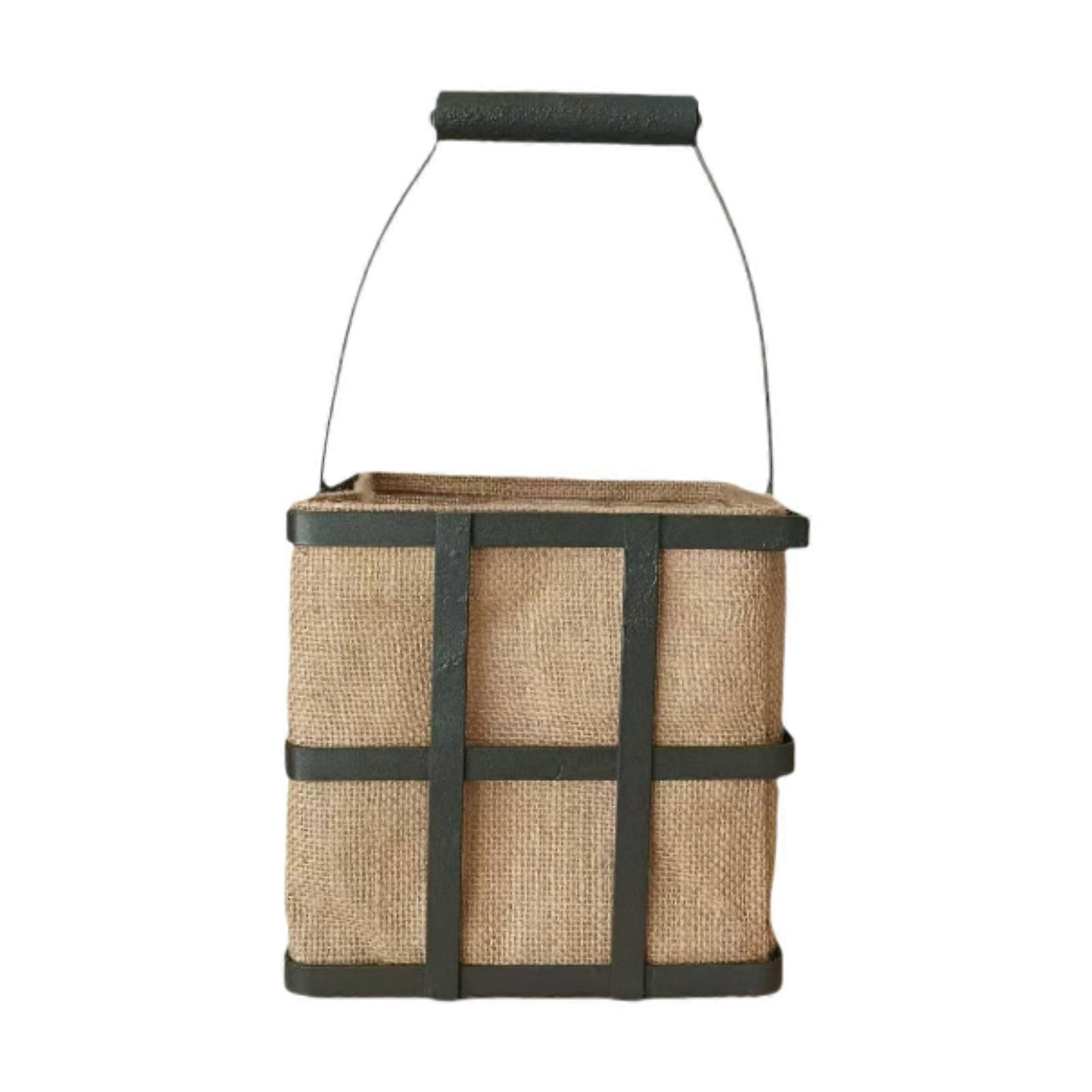 Easter Candy Basket Jute Storage Basket Fruit Sundries Organizer