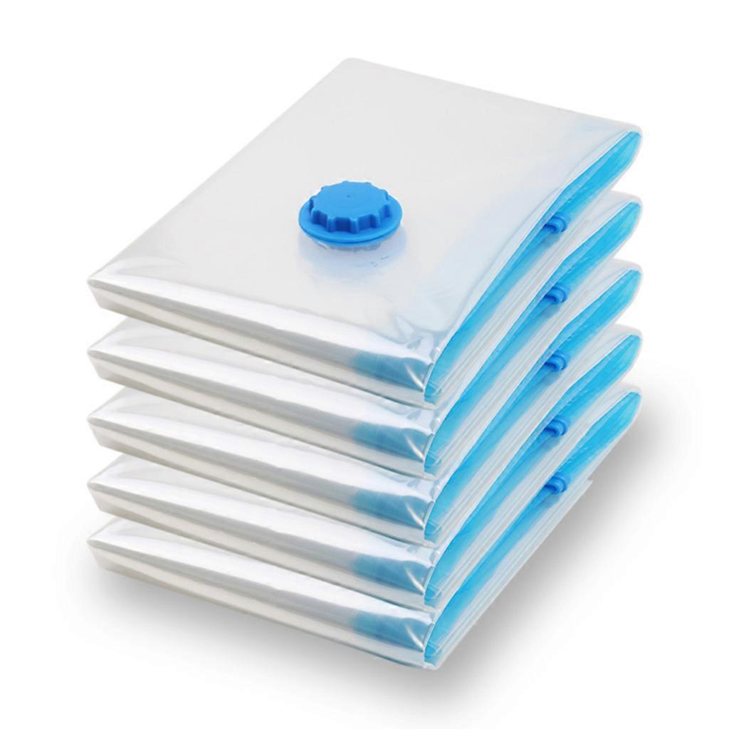 5Pcs Vacuum Storage Space Saving Bag Bags Compressed Travel Reusable Large-