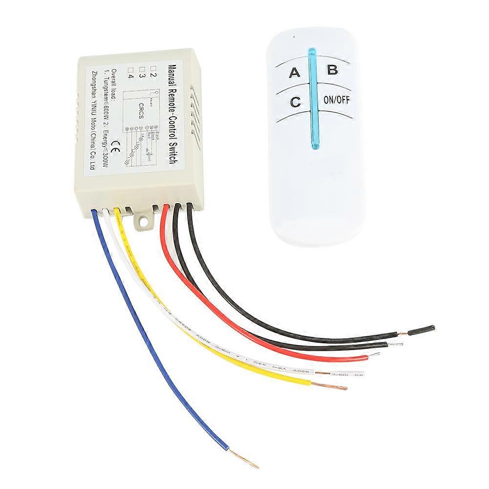 LED Light 180-240V Three Way Switch Digital RF Wireless Remote Control Switch for Home Lighting