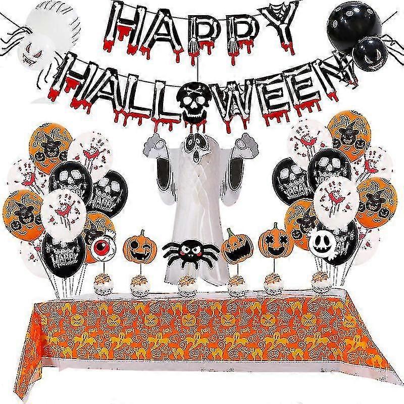 Halloween Balloon Decoration Set, Happy Garland Kit