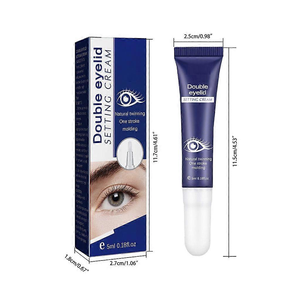 Double Eye Lid Lifting Shaping Cream, lang wirkender unsichtbarer spurloser Kleber