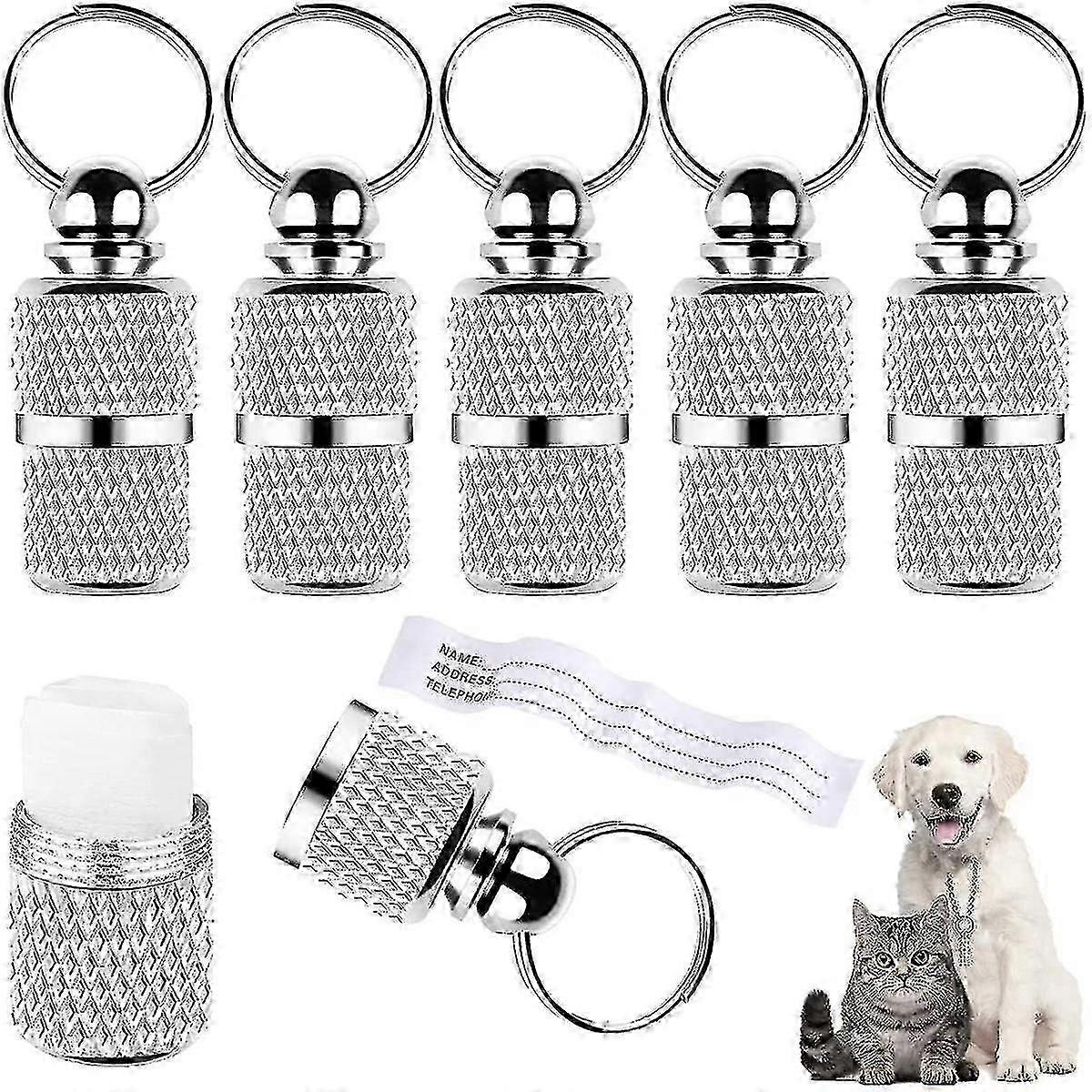 10 Piece Address Tag Dog Cat Dog Tag Silver