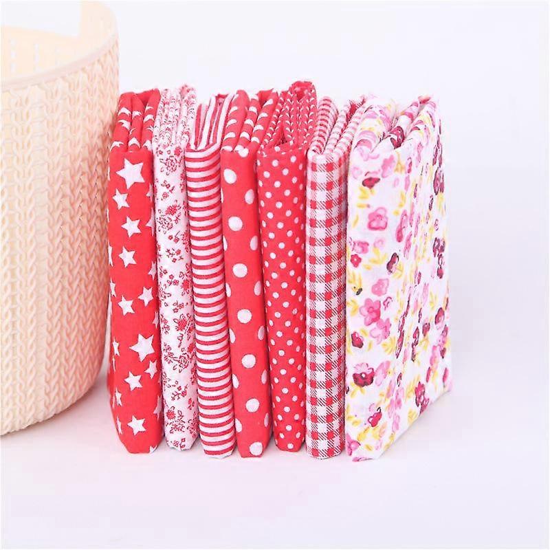 Lot de 7 tissus en coton faits à la main pour loisirs créatifs, couture, accessoires
