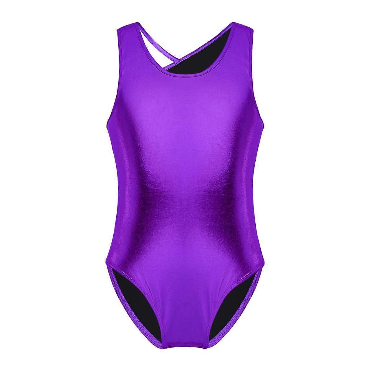 Girls Ballerina Costumes Dancewear Open Back with Straps Ballet Dance Class Wear Gymnastics Leotard Bodysuit for Kids