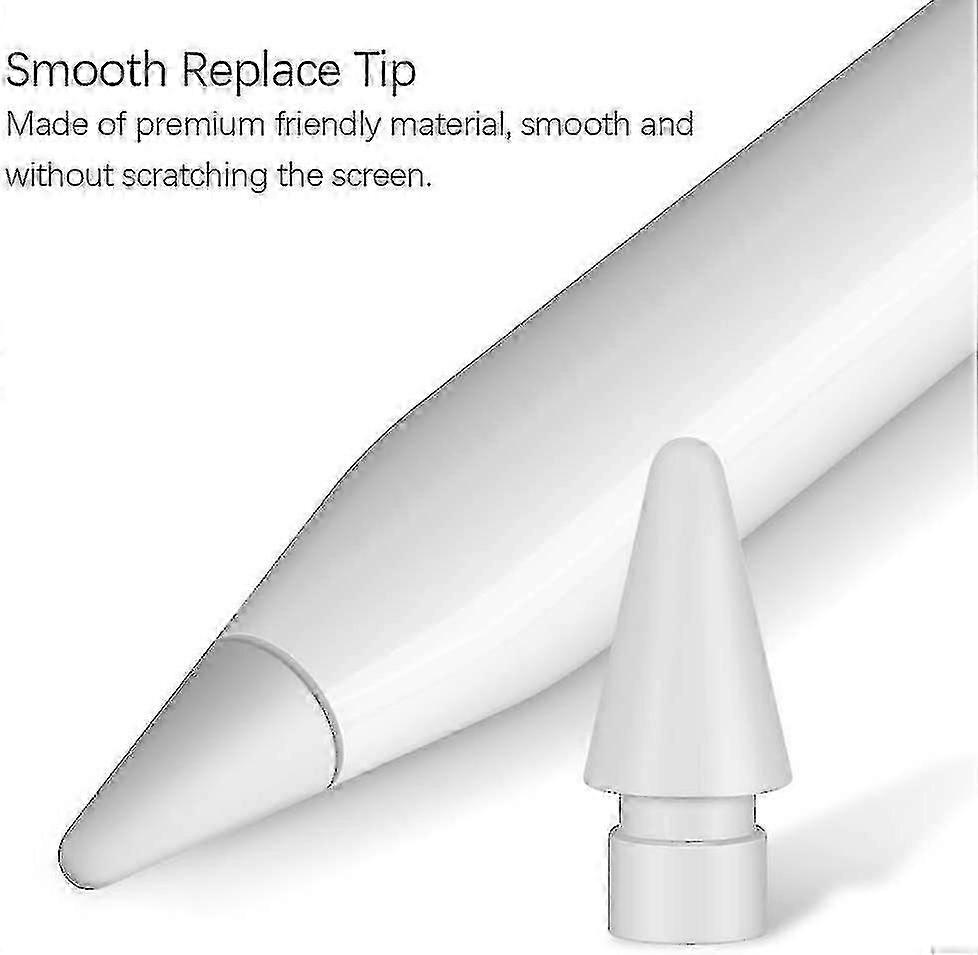 Compatible With Apple Pencil Tips 4-pack, Highly Sensitive Ipencil Tip Replacement Tips Input Pen Nib Compatible For Ipad Pro Apple Pencil 2 / Apple P