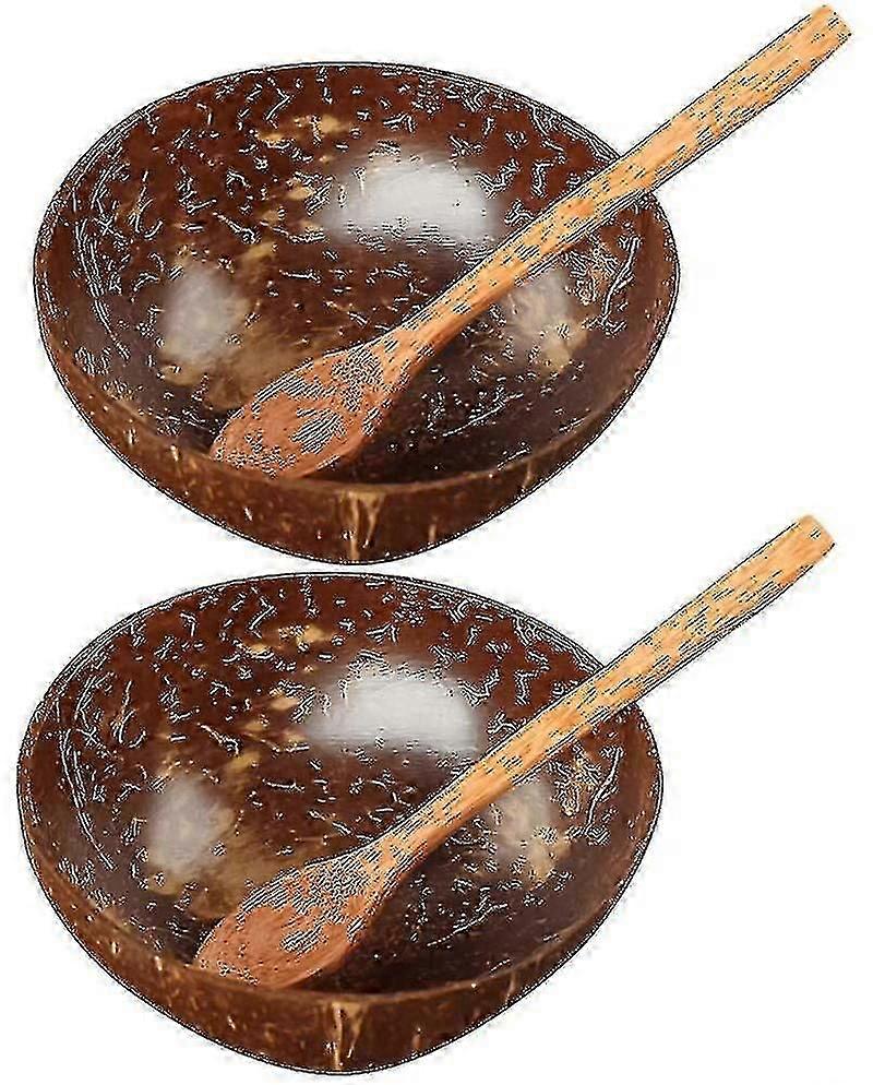 Bol et cuillère à noix de coco - Ensemble de 2, durable et léger