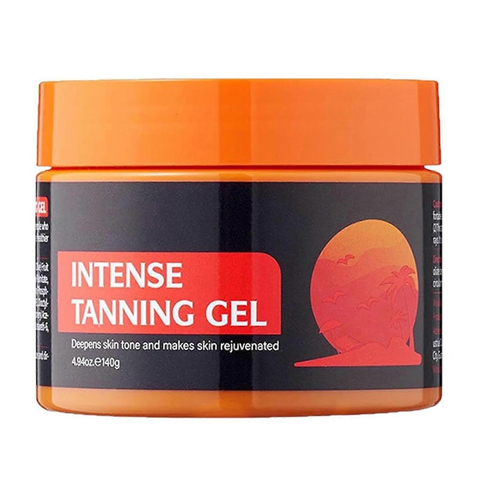 Bronze Glow Intensives Tanning Gel Fast Acting Nourishing Self Tanner for Face Body Summer Use
