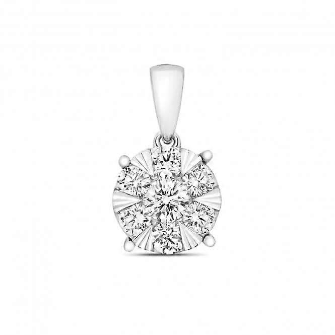 Diamond Jewellery 18CT White Gold Pendant PDQ147W