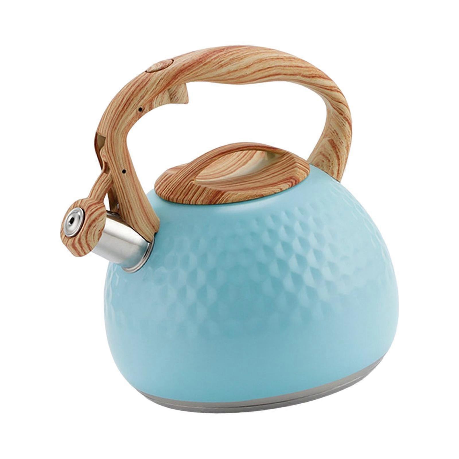 3L Kettle with Wooden Handle, Anti-scalding Teapot, Boiling Kettle for Home