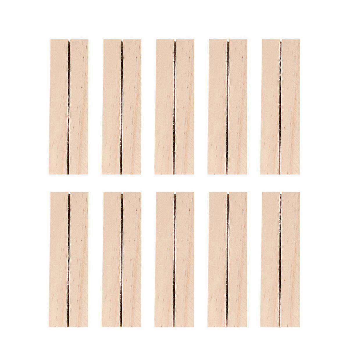 10 Pcs Wedding Table Numbers Rectangular Wooden Postcard Rack Wooden Holder