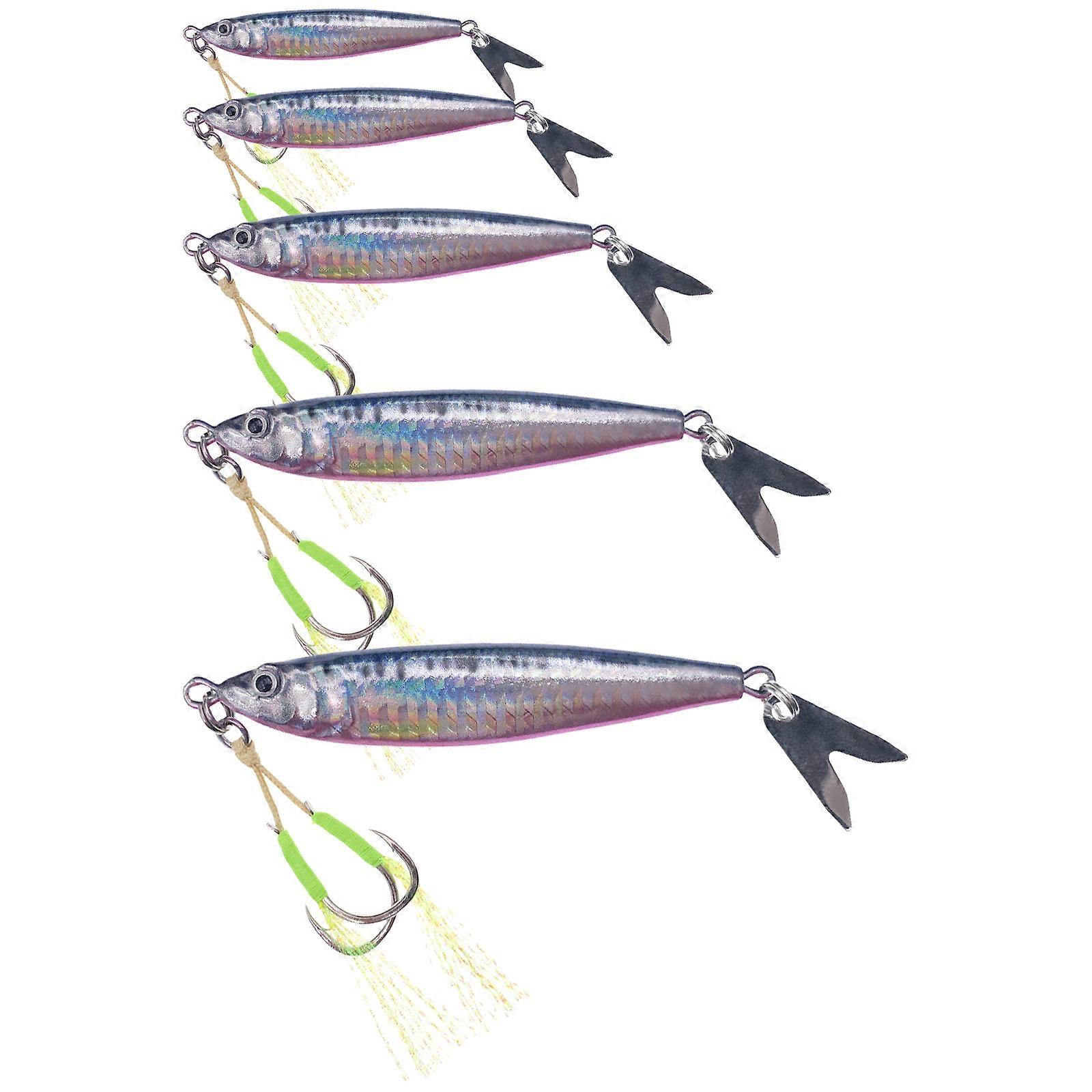 5 Stücke Metalllöffel Fischköder Angelköder Spinner Köder Casting Angelköder Köder Angellöffel Köder Pailletten Köder