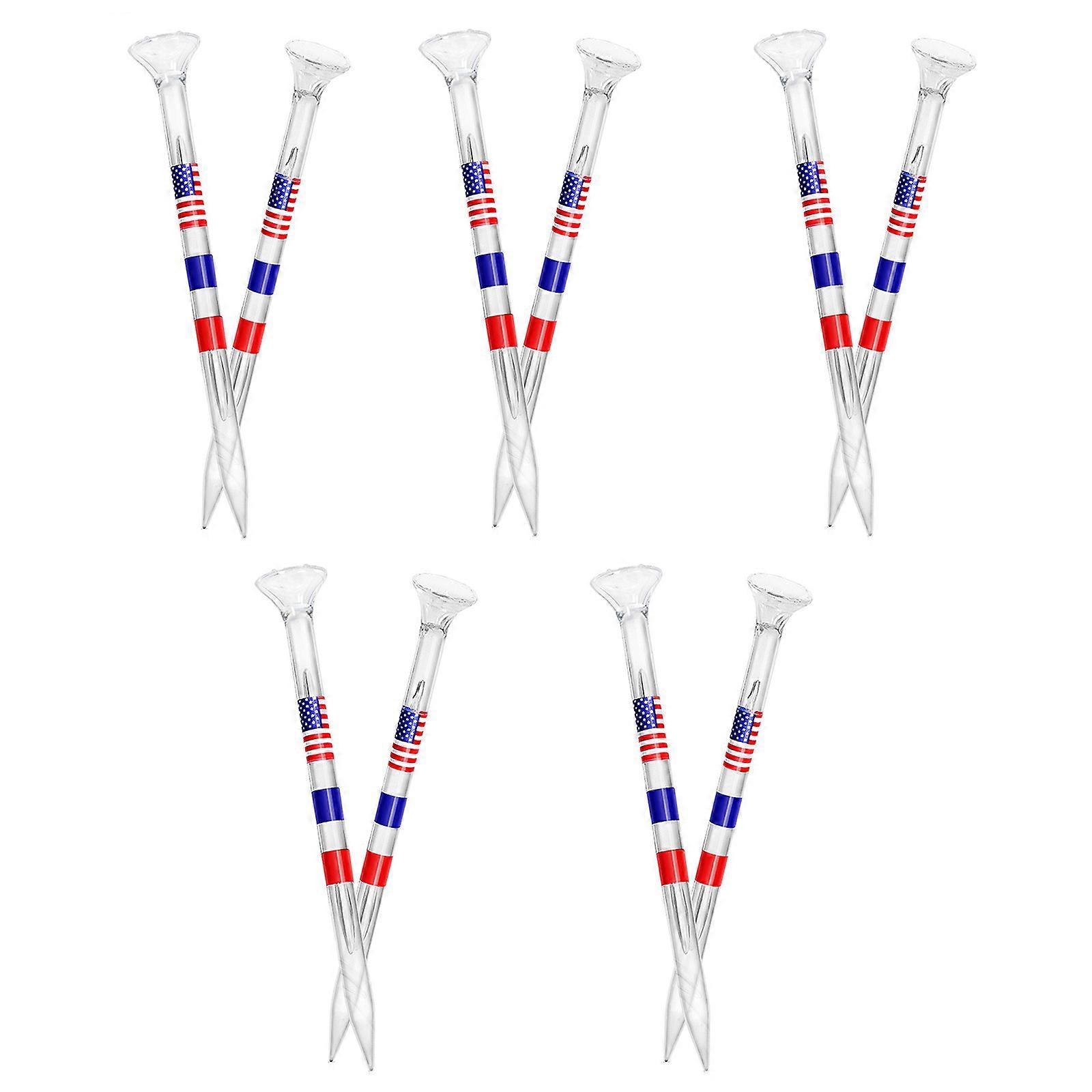 10/50lot Kaliteli Plastik Golf Tees Kırılmaz Sürtünmeyi Azaltır Daha İyi Atışlar için Golf Tees