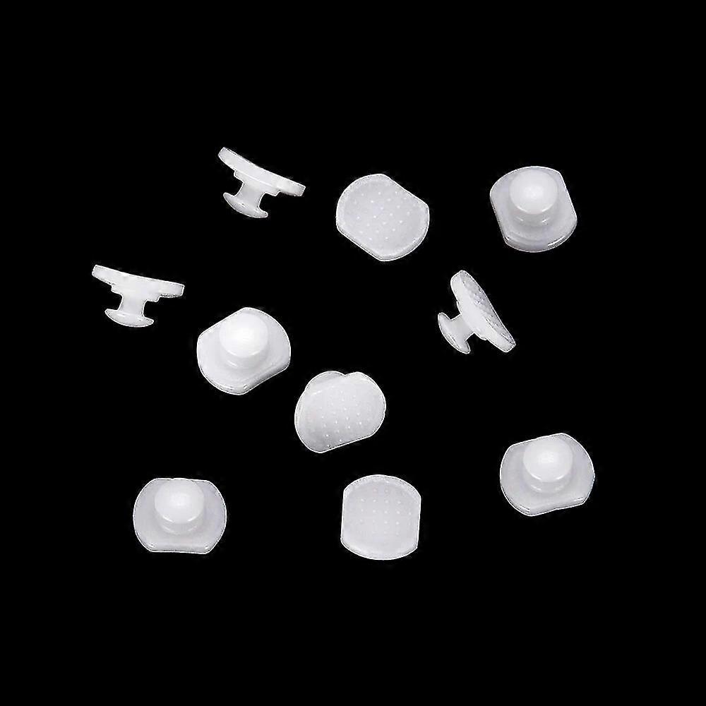 10pcs Dental Orthodontic Composite Ceramic Lingual Buttons Bondable Round / Rectangular Base