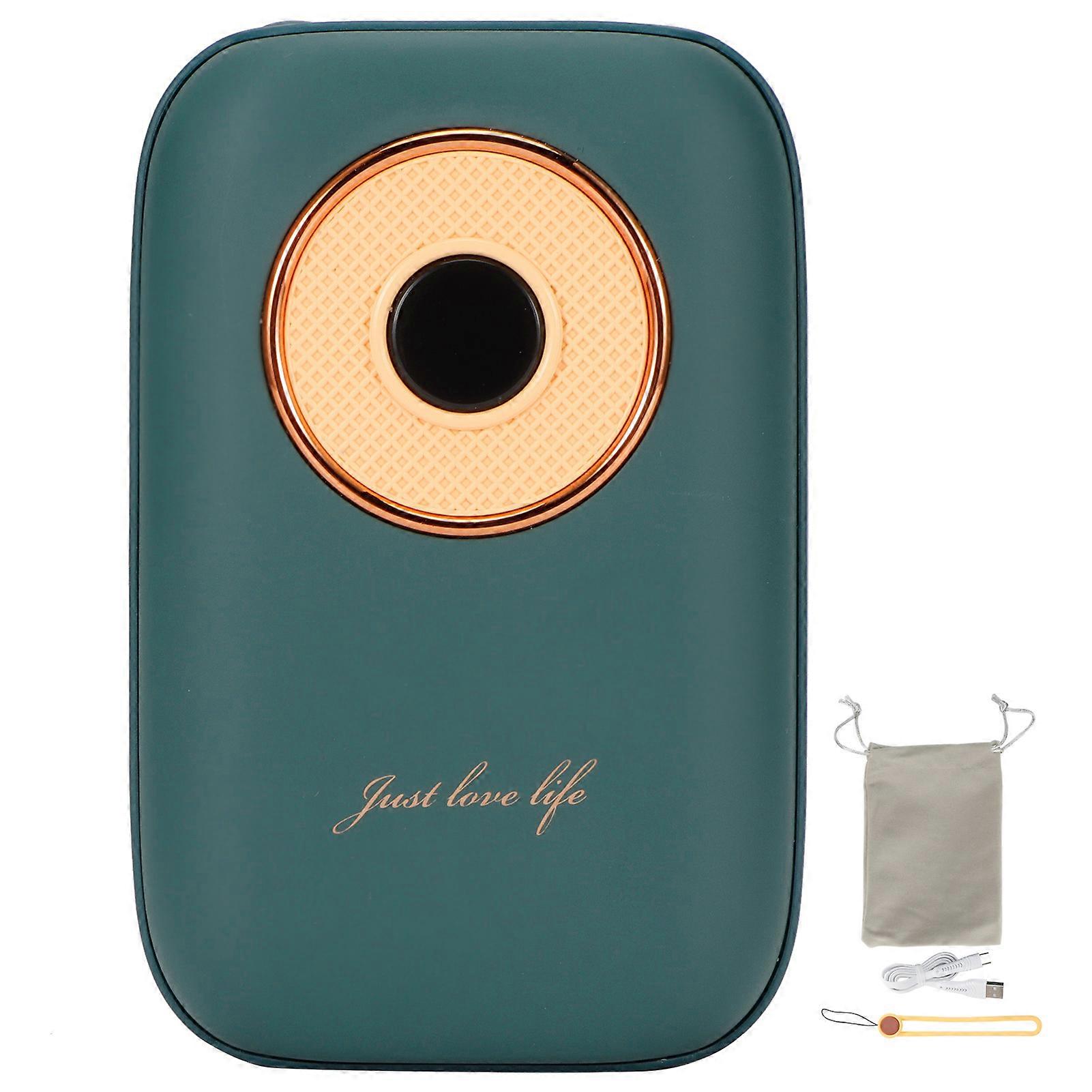 Retro Record Player Shape Portable Hand Warmers USB Digital Display Power Bank for Winter Gifts DC5V