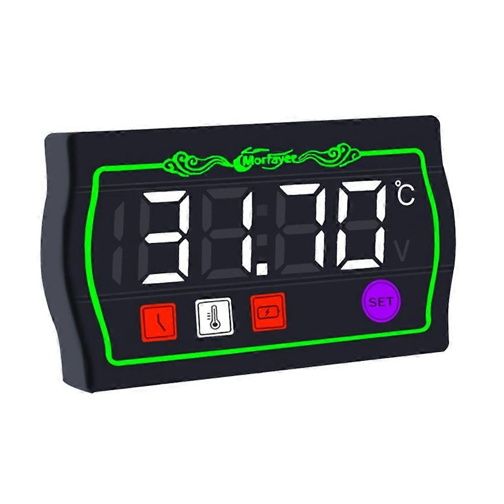 for DC 9-24V Voltmeter 4 in 1/5 in 1 Volt Meter Motorcycle Digital Voltage Meter
